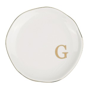 Unique Bargains Ceramic White Decorative Jewelry Tray - 1 of 4