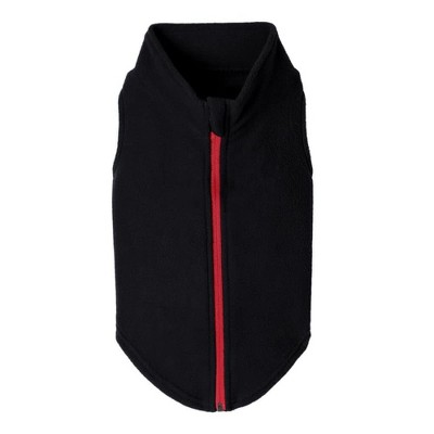 Gooby Boys 3XLarge Chest (~28.5 Inch) Zip Up Fleece, Black, 3X