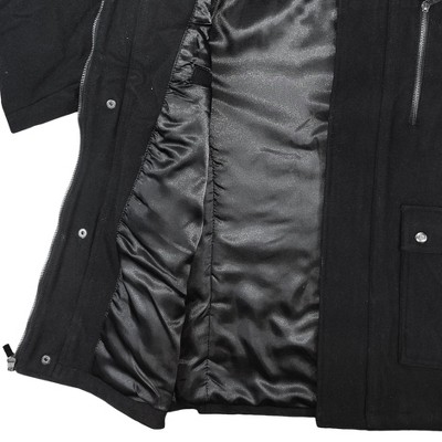Victory Outfitters Men's Wool Blend Faux Fur Jacket Black M — фото 3
