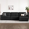 Belffin 3-Seater Corduroy Cloud Sectional - Modular Sofa with Storage Ottoman & Extra Deep Seating - 4 of 4