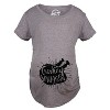 Turkey Smuggler T shirt Funny Thanksgiving Maternity Shirt Pregnancy New Baby Tee - Crazy Dog Maternity T Shirt - 2 of 4