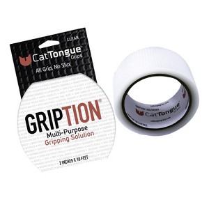 CatTongue Grips Gription Clear Anti-Slip Tape 2 in. W X 10 ft. L 1 pk - 1 of 1