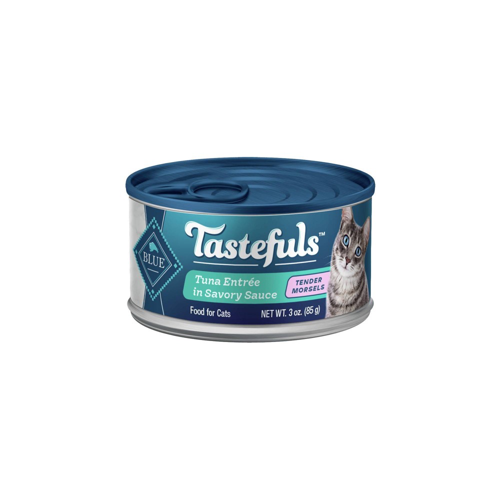Photos - Cat Food Blue Buffalo Tastefuls Tuna Entree in Gravy Morsels Wet  - 3oz 
