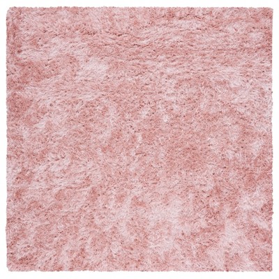Image of Vegas Shag VGS868 Power Loomed Area Rug - Pink - 6'7"x6'7" - Safavieh.