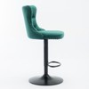 NicBex Dining Chairs Set of 2 Bar Stool Upholstered Chair Swivel Velvet chairs with Backs Comfortable Tufted for Home Pub and Kitchen Island - 2 of 4