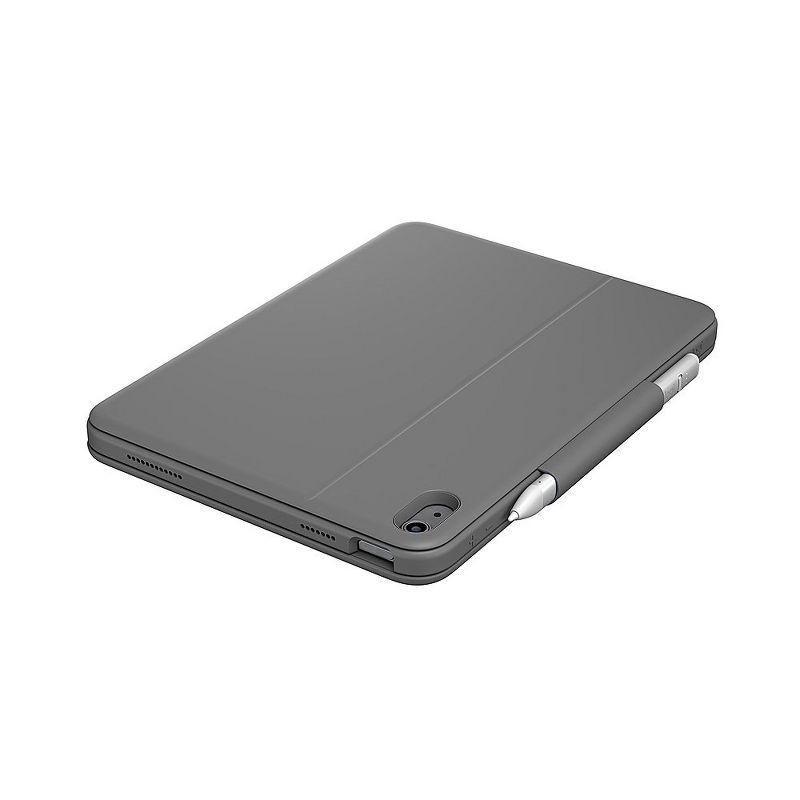 Logitech Rugged Folio Keyboard Case for Apple iPad (10th Gen) - Oxford Gray (Refurbished), 2 of 5