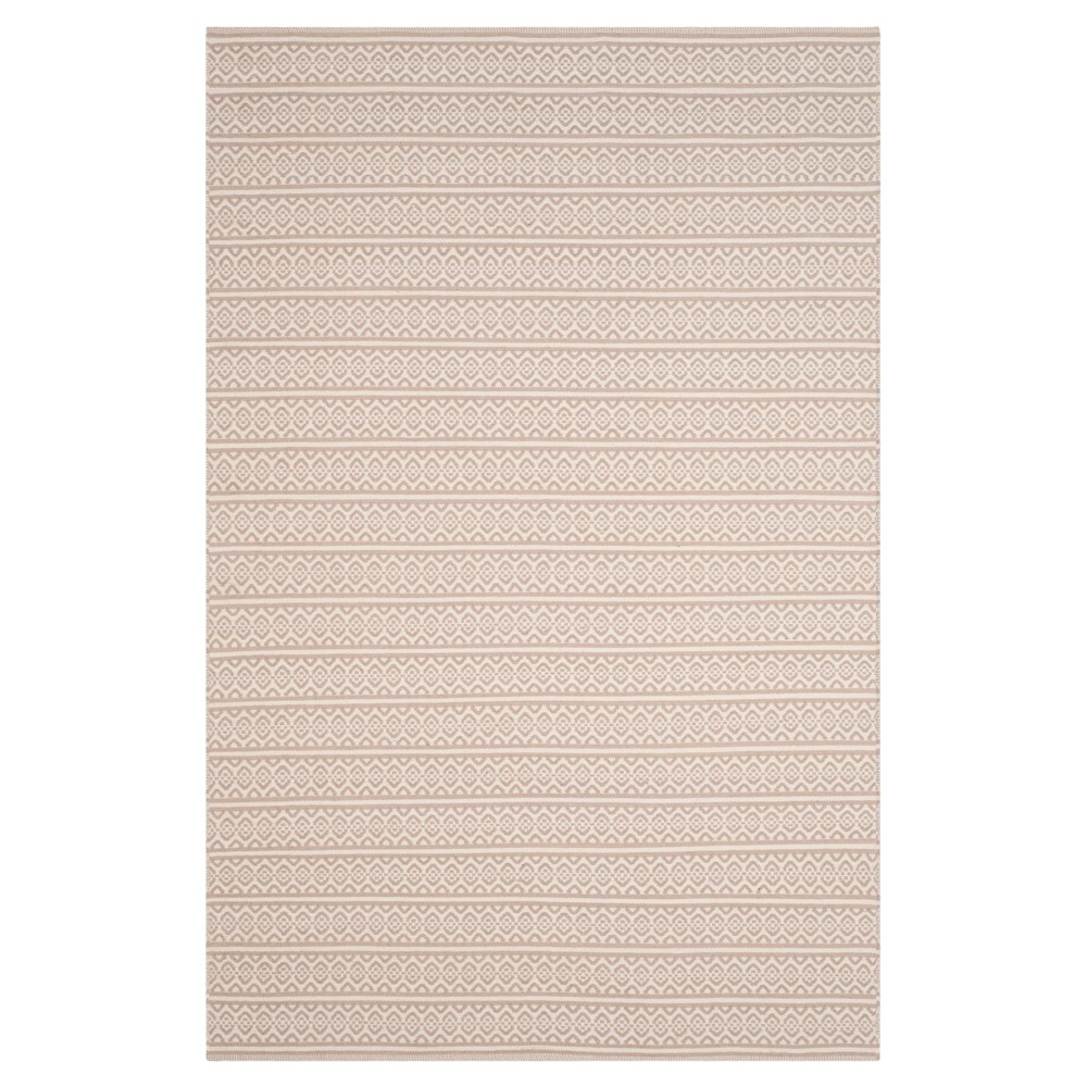 Ivory/Gray Geometric Woven Area Rug - (6'x9') - Safavieh