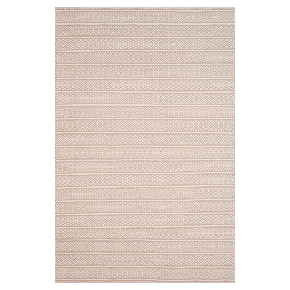 Ivory/Gray Geometric Woven Area Rug - (6'x9') - Safavieh