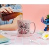 Silver Buffalo Disney Lilo & Stitch Angel Floral Ceramic Pottery Mug | Holds 17 Ounces - 4 of 4