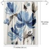 Americanflat 71" x 74" Shower Curtain, Blissful Blue by PI Creative Art - 2 of 4