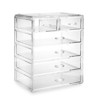 Casafield Makeup Storage Organizer, Clear Acrylic Cosmetic & Jewelry Organizer with 4 Large and 2 Small Drawers - image 4 of 4