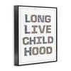 Stupell Industries Long Live Childhood Florals Framed Giclee Art - 2 of 4