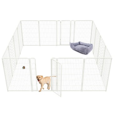 FXW Homeplus Indoor Dog Playpen - Stress-Free and Safe Play,Panels for Puppy and Small Dogs, Black│Patented