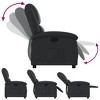 vidaXL Recliner Chair - Black Real Leather, Manual Reclining Function, Comfortable Seating with Solid Wood and Metal Frame, for Office or Living Room - 4 of 4