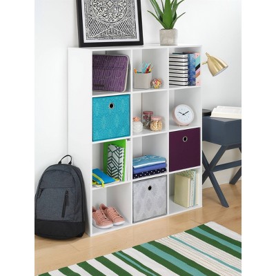 Whitmor 3-Section Cube Organizer - White