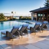 POCASSY Outdoor Chaise Lounge Chair Patio Recliner with Cushion, Adjustable Backrest Outdoor Recliner with All Weather Wicker and Olefin Cushion Cover - 3 of 4