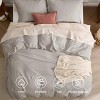 100% Washed Cotton Duvet Cover Minimalist Cotton Duvet Cover for All Seasons GentleSoft™ Plain Simple Bedding Set - 4 of 4