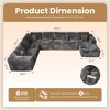 XIZZI Modular Sectional Sofa Couch, L/U-Shape Upholstered Couch, Modern Minimalist Couches for Living Room, Free Combination Deep Seat Corner Couch - 2 of 4