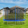 Okak 12/14FT Toddler Trampolines, Kids Trampoline with Ladder and Safety Enclosure Net, Outdoor Trampolines for Garden, Patio - 3 of 4