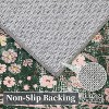 homfan Area Rug Retro Boho Mottled Flowers Rug Durable Non-Shedding Low Pile Washable Carpet for Living Room Bedroom - 3 of 4
