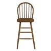 Farmhouse-Style Rubberwood Barstool (Set of 2) with Spindle Back, Hand-Crafted Sturdy Frame for Kitchen Counter or Home Bar - 3 of 4