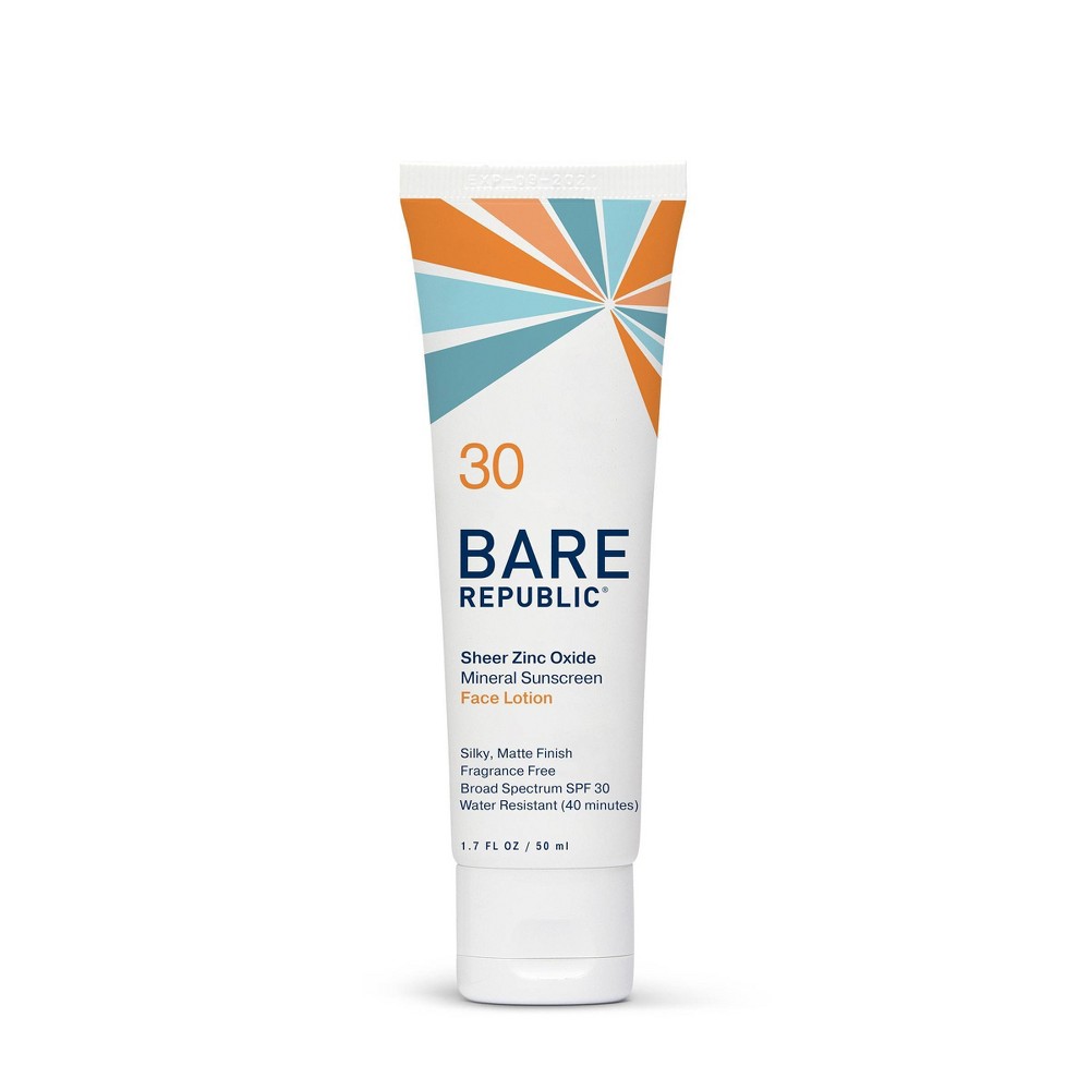 Photos - Cream / Lotion Bare Republic Mineral Face Sunscreen Lotion - SPF 30 - 1.7 fl oz