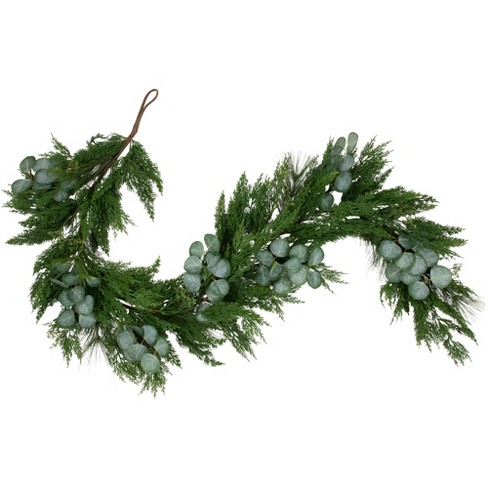 Northlight Real Touch™️ Eucalyptus and Mixed Pine Artificial Christmas Garland - 6' x 8" - Unlit - image 1 of 4