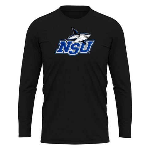 Nova Southeastern University Adult Sport Long Sleeve Shirt Primary Logo, Black - image 1 of 4