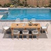 PURPLE LEAF Dining Set Patio Metal Table and Wicker Rattan Chairs for Outside Porch Garden Kitchen Modern Outdoor Furniture Sets - 2 of 4