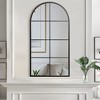 Dovelina Metal Framed Arch Top with Window Panel Decorative Wall Mirror - image 4 of 4