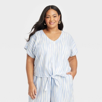 linen blouse target