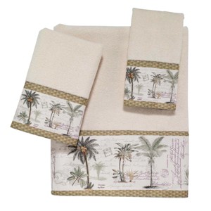 Avanti Linens Colony Palm 3-Piece Towel Set - 1 of 3