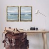 Stupell Industries Seagulls over Beach Waves Black Framed Floater Canvas Wall Art - 2 of 4