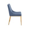 Meridian Furniture,Haines Linen Textured Polyester Fabric Dining Chair - 4 of 4