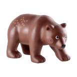 HABA Little Friends Brown Bear - Chunky Plastic Forest Animal Toy Figure