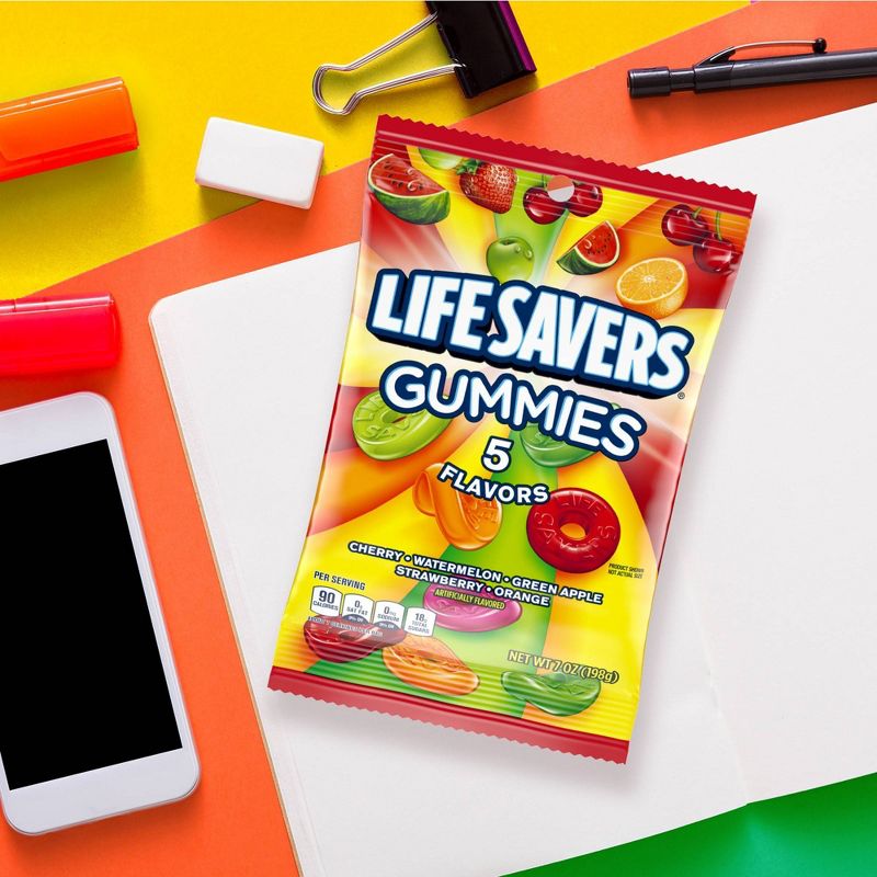 Life Savers Gummies 5 Flavors Gummy Candy - 7oz, 4 of 13