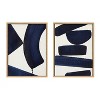 Kate and Laurel Sylvie Japandi 3 and Japandi 26 Framed Canvas Art Set by Rocket Jack - 2 of 4