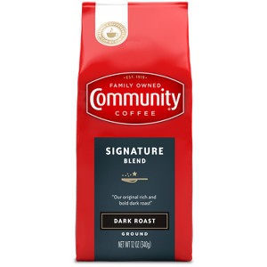 Community Coffee Signature Blend Dark Roast Ground Coffee - 1 of 3