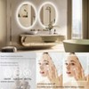 28/31.5in Bathroom Mirrors with Lights Anti Fog Dimmable LED Vanity Mirror IP56 Waterproof - 3 of 4