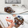 Travel Toiletries Bag | Water-resistant Dopp Kit, PU Leather Shaving Pouch Organizer for Accessories - 2 of 4