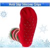 5 Star Super Deals Christmas Fuzzy Faux Shearling Socks, Warm Thick Fleece Thermal w/ Nonslip Grippers, Christmas Stockings - 2 Pairs - 4 of 4