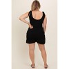 Pinkblush Black Knot Strap Maternity Plus Romper - 4 of 4
