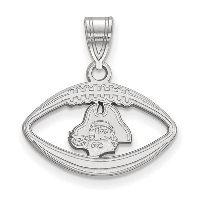Black Bow Jewelry Sterling Silver East Carolina Pirates NCAA Pendant