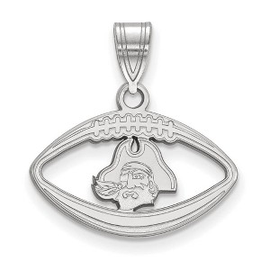 Black Bow Jewelry Sterling Silver East Carolina Pirates NCAA Pendant - 1 of 3