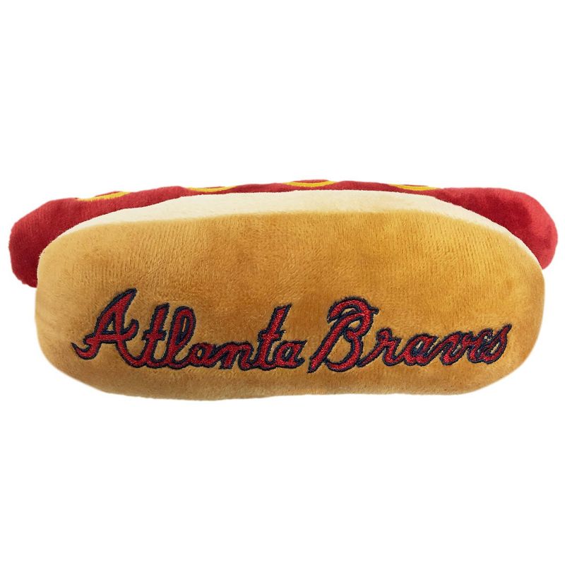MLB Atlanta Braves Hot Dog Pets Toy, 1 of 5