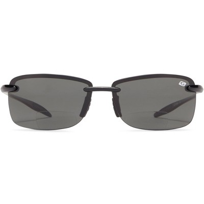 Guideline Eyegear Surface Polarized Bifocal Sunglasses - Grilamid Frame, Blue Mirror Lens, 100% UV Protection