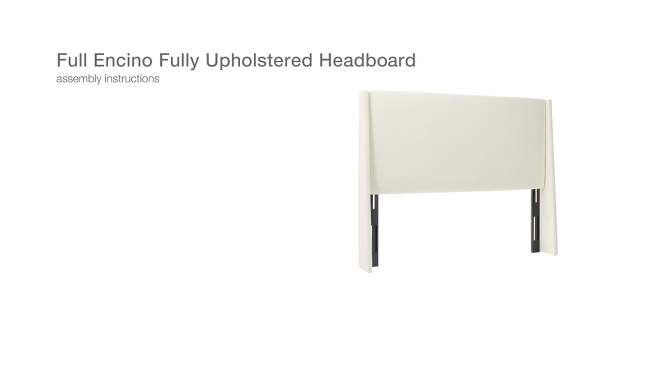 Encino Fully Upholstered Headboard - Threshold™ designed with Studio McGee, 2 of 9, play video