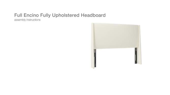 Encino Fully Upholstered Headboard - Threshold™ designed with Studio McGee, 2 of 11, play video