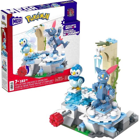 MEGA Pokemon Piplup And Sneasel's Snow Day Building Set