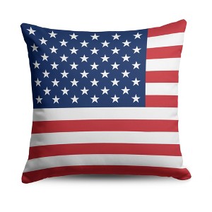 USA Flag Throw Pillow 18x18 inches - 1 of 3